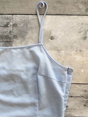 Self-Portrait Light Blue Spaghetti Strap Mini Dress